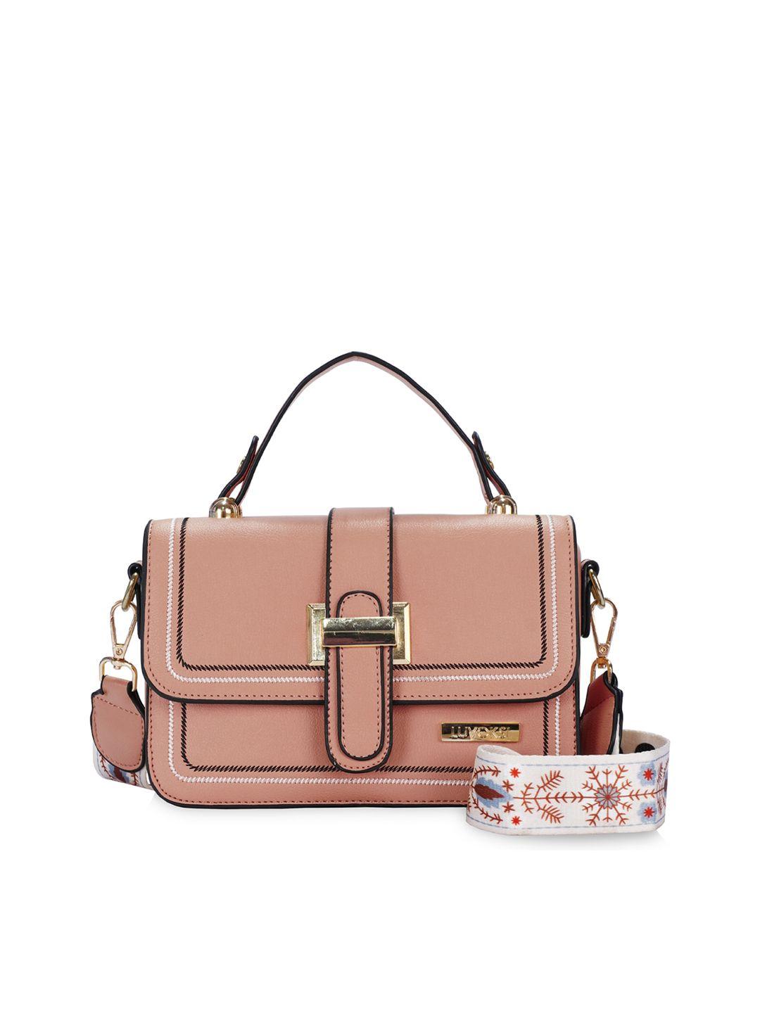 luvoksi pink pu structured satchel