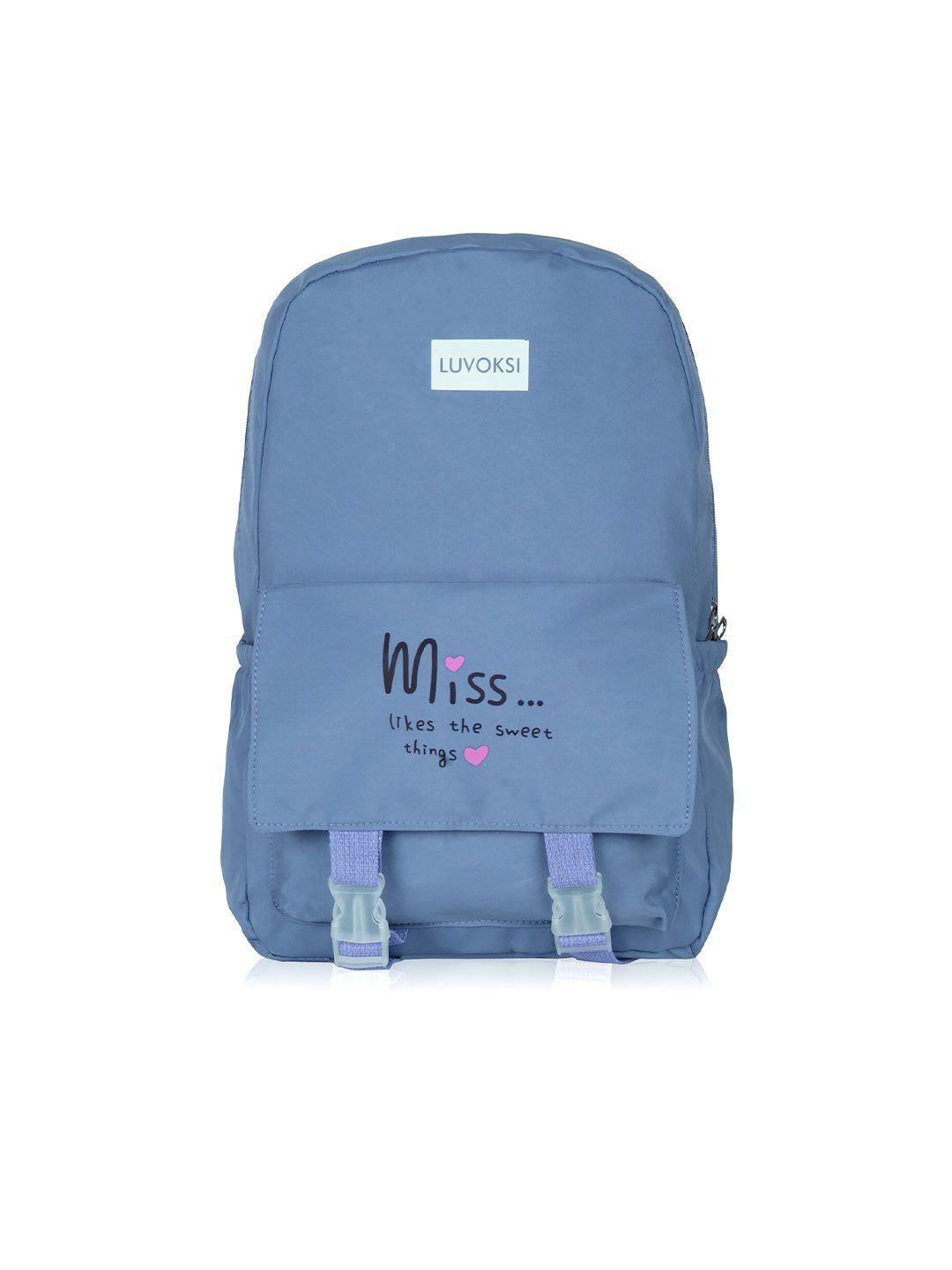 luvoksi women typography printed casual backpack