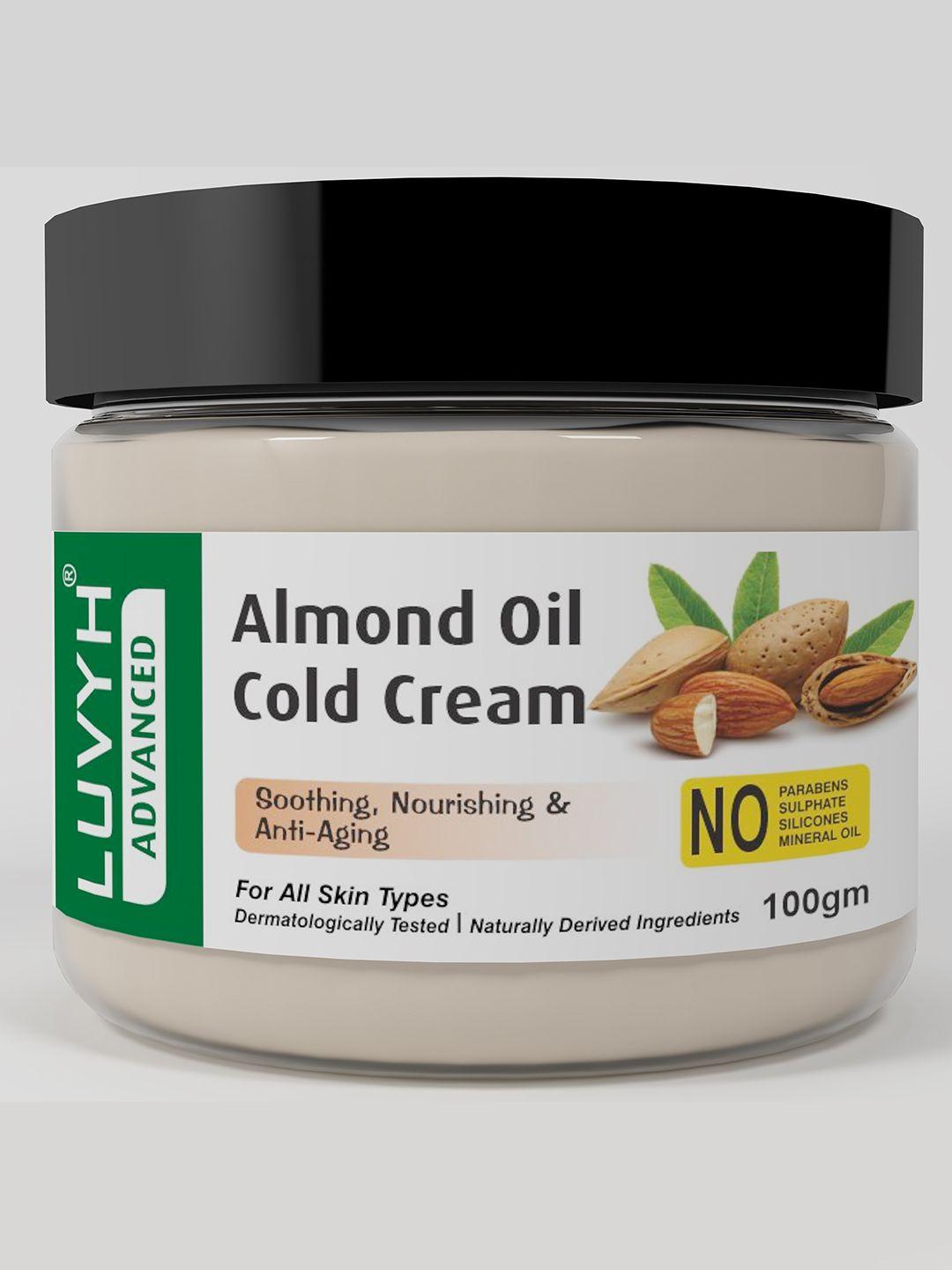luvyh nourishing & anti-ageing almond oil cold cream 100 g