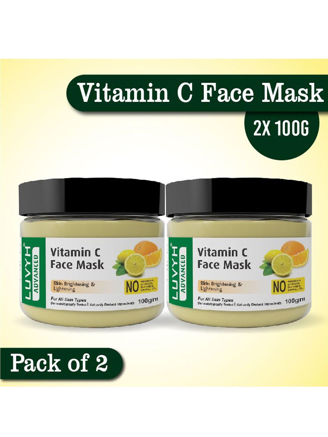 luvyh set of 2 vitamin c face masks 100g