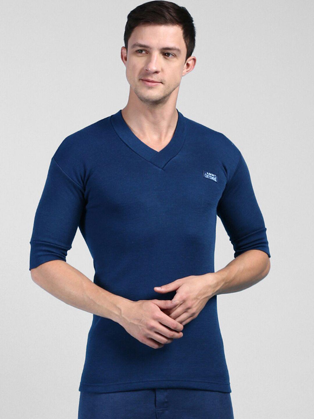 lux cottswool v-neck thermal top