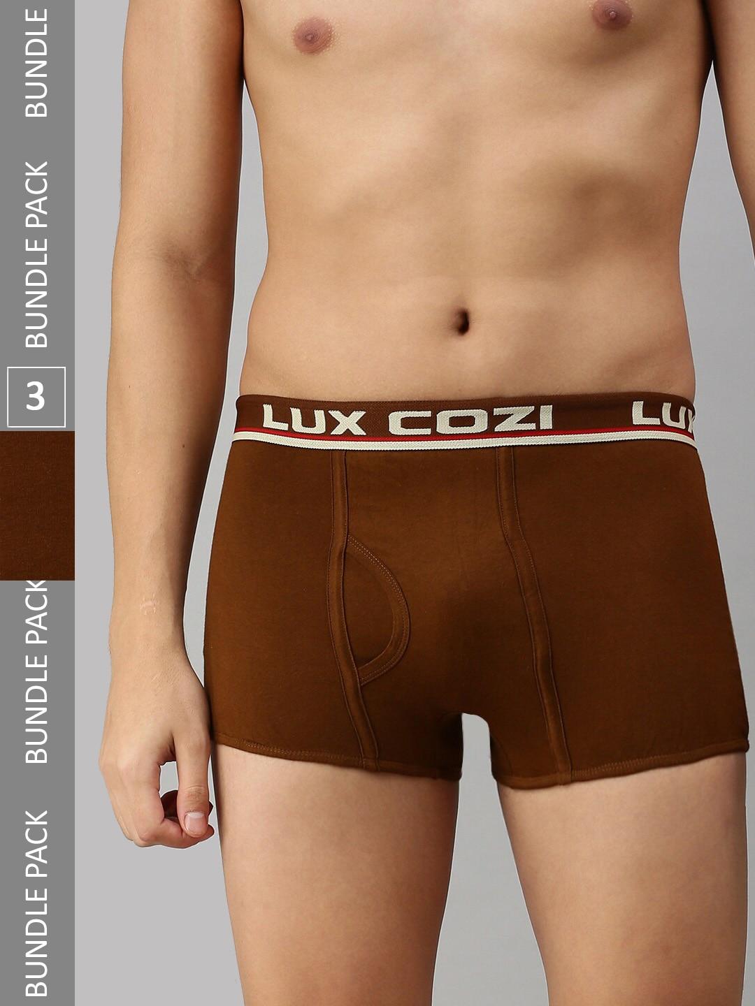 lux cozi  men pack of 3 deo-soft trunks cozi_bigshot_slp_mst_3pc