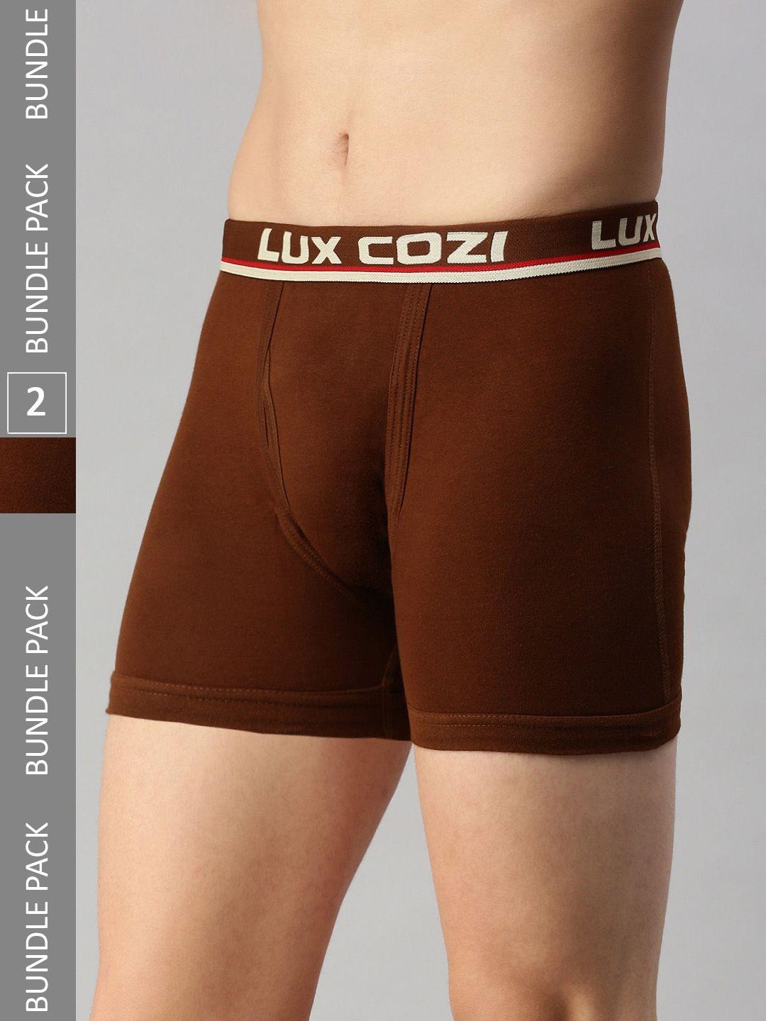 lux cozi pack of 2 outer elastic sleek and comfortable trunks cozi_intlock_mst_2pc