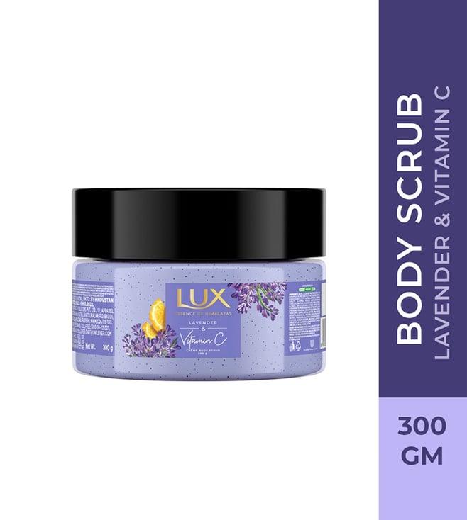 lux lavender & vitamin c creme body scrub - 300 gm