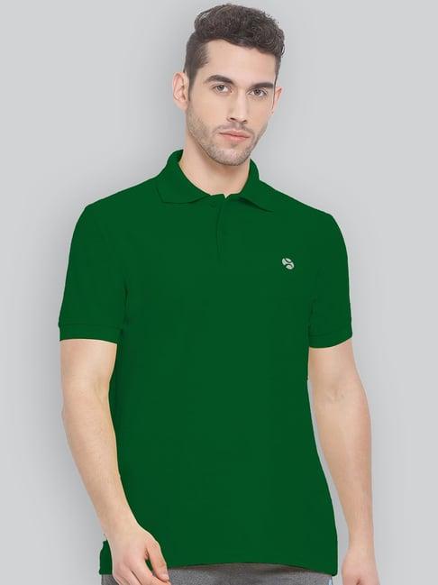 lux nitro green regular fit polo t-shirt