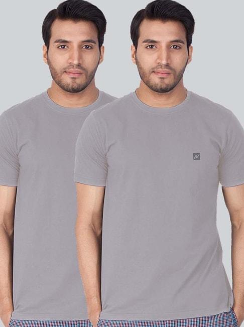 lux nitro pewter regular fit t-shirt pack of - 2
