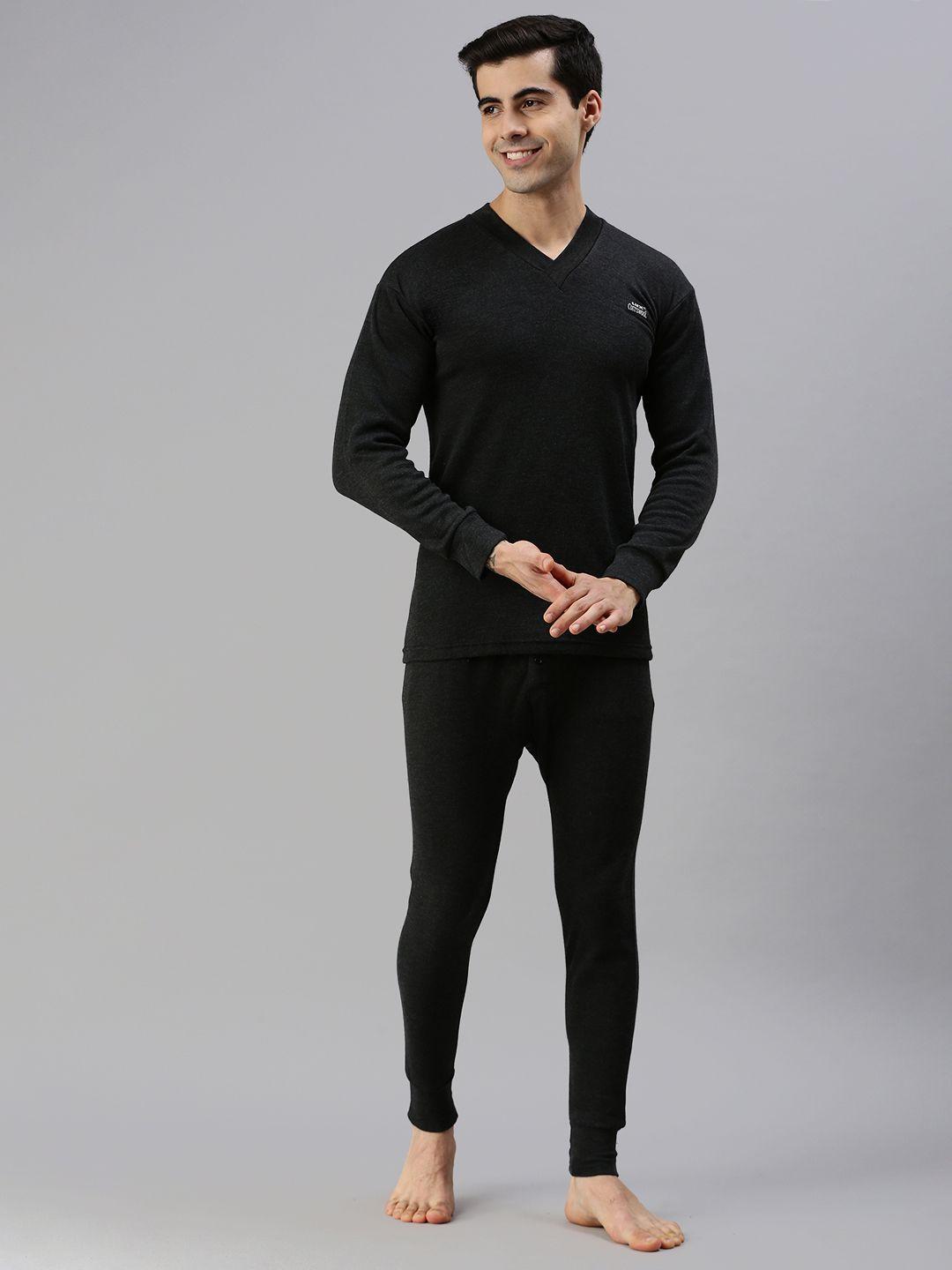 lux cottswool black thermal clothing set