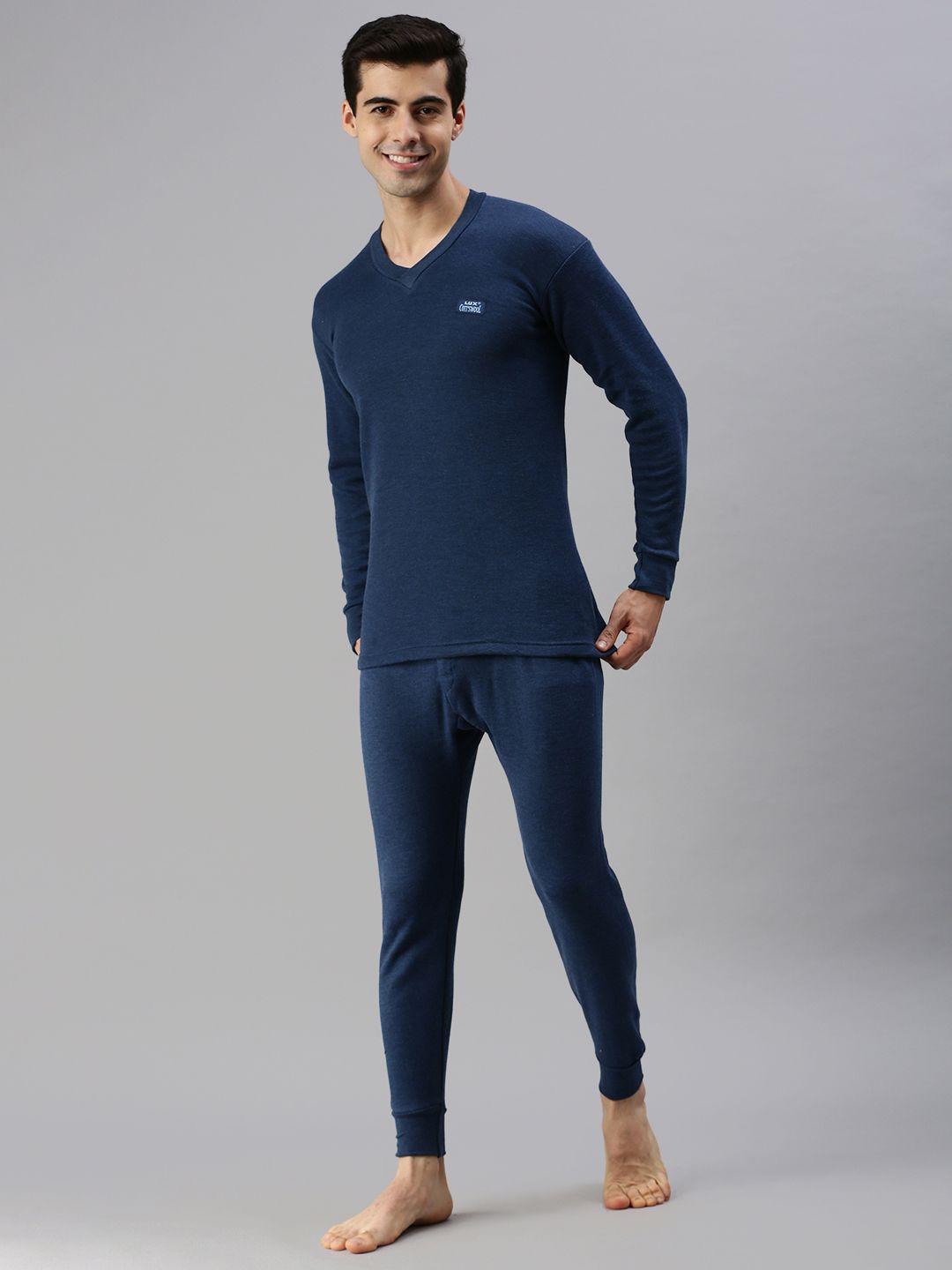 lux cottswool blue thermal clothing set