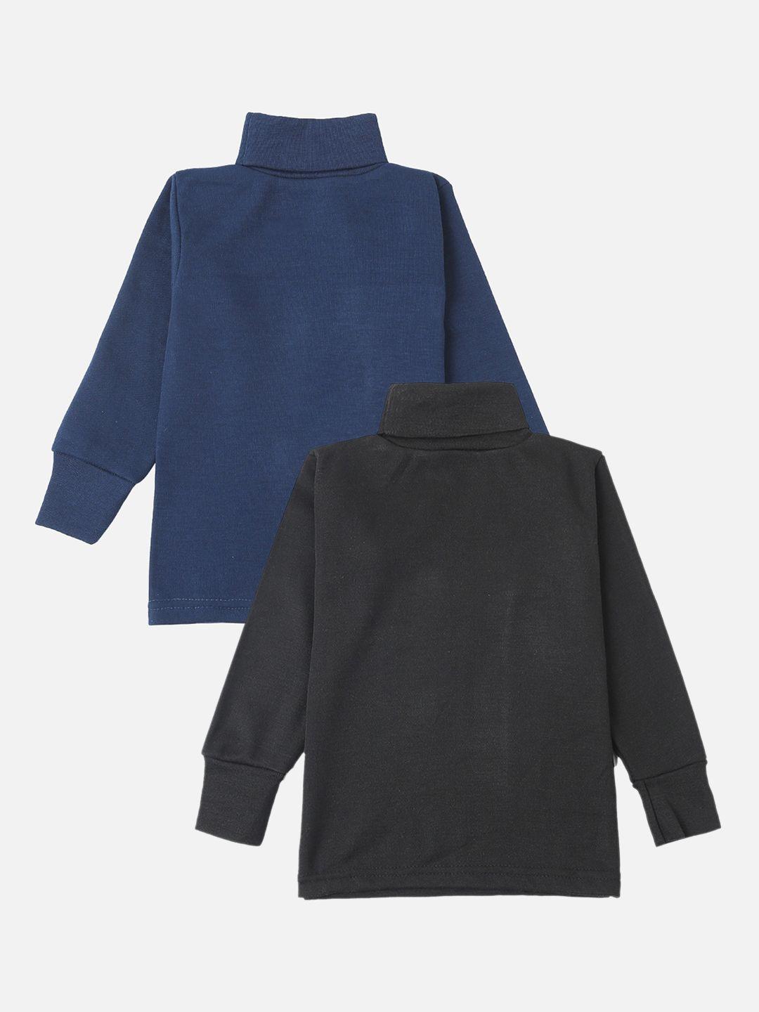 lux cottswool boys pack of 2 solid cotton thermal tops