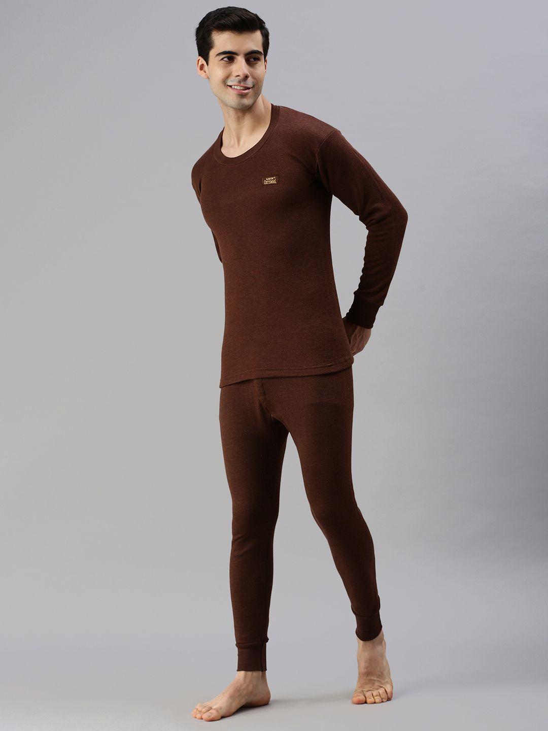 lux cottswool brown thermal clothing set