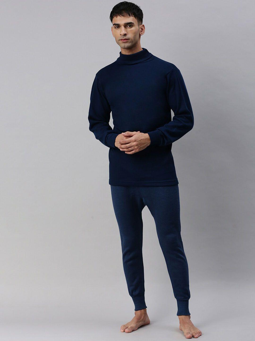 lux cottswool men turtle neck thermal set