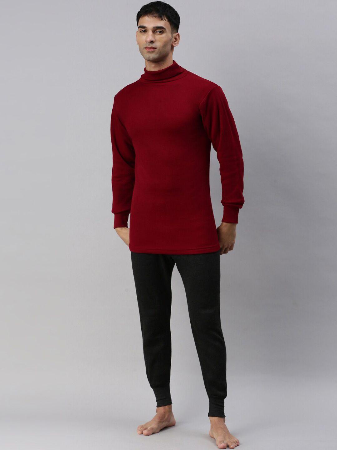 lux cottswool men turtle neck thermal set