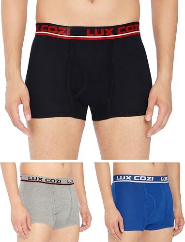 lux cozi men's cotton brief pack of 3 (assorted 100 cm)