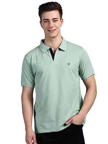 lux cozi men's pack of 1 mint green regular fit polo neck half sleeve solid casual t-shirt (size : xx-large)_cozi_2121_mtgrn_2xl_1pc