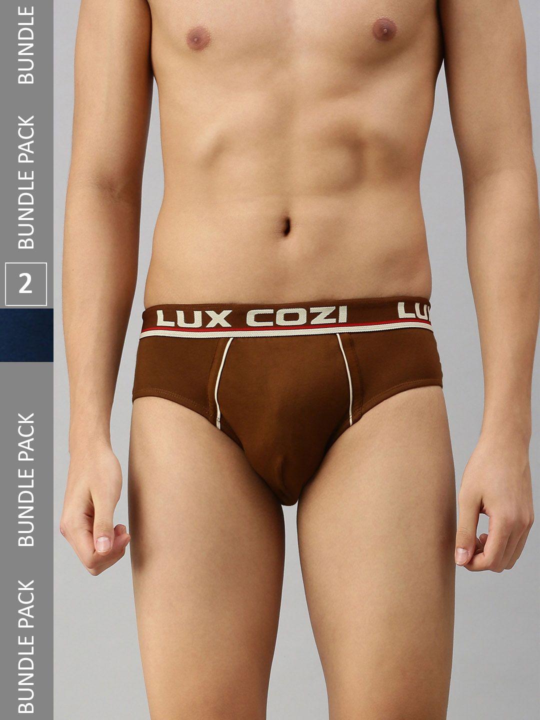 lux cozi men pack of 2 anti-odour basic briefs