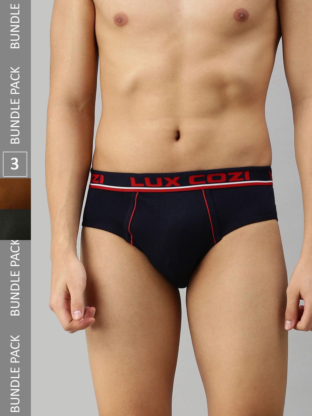 lux cozi men pack of 2 anti-odour basic briefs