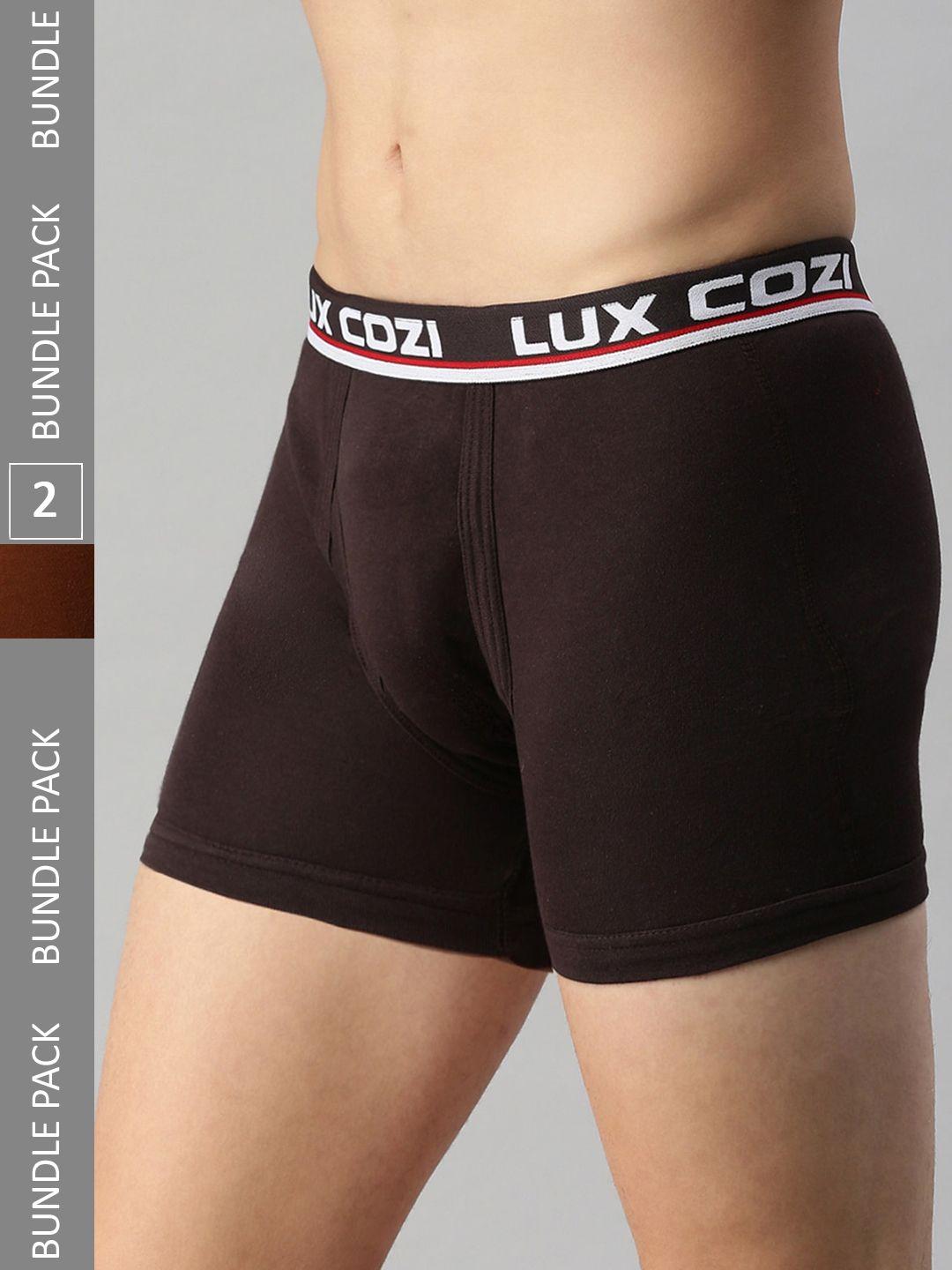 lux cozi men pack of 2 breathable outer elastic trunks