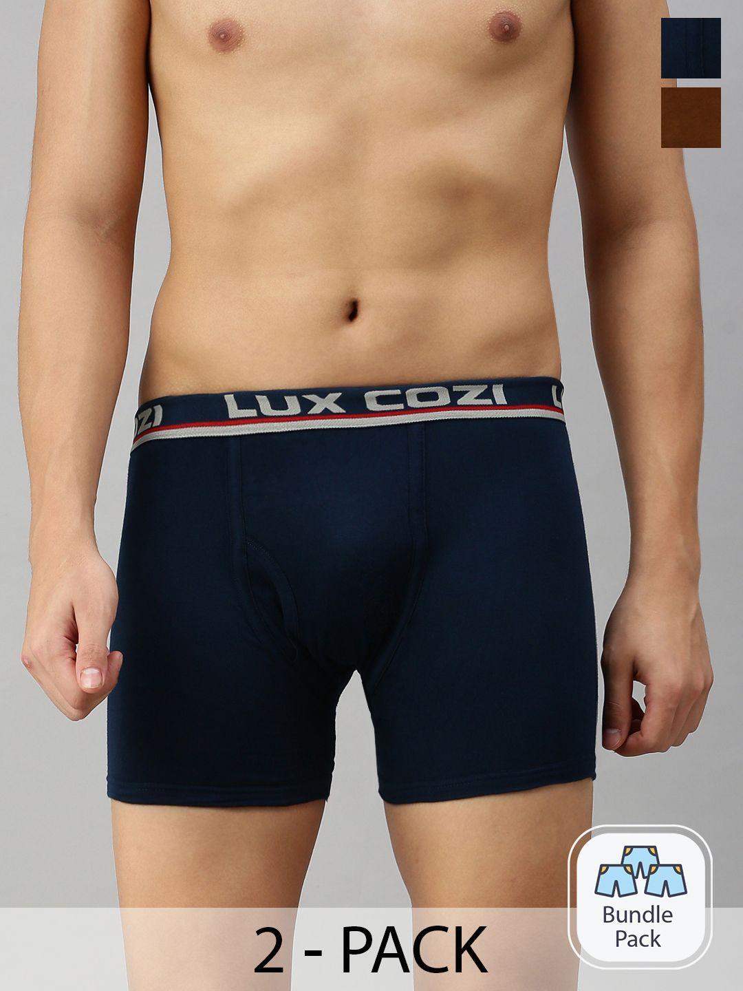 lux cozi men pack of 2 logo printed detail trunks cozi_bigshot_long_mbu_mst
