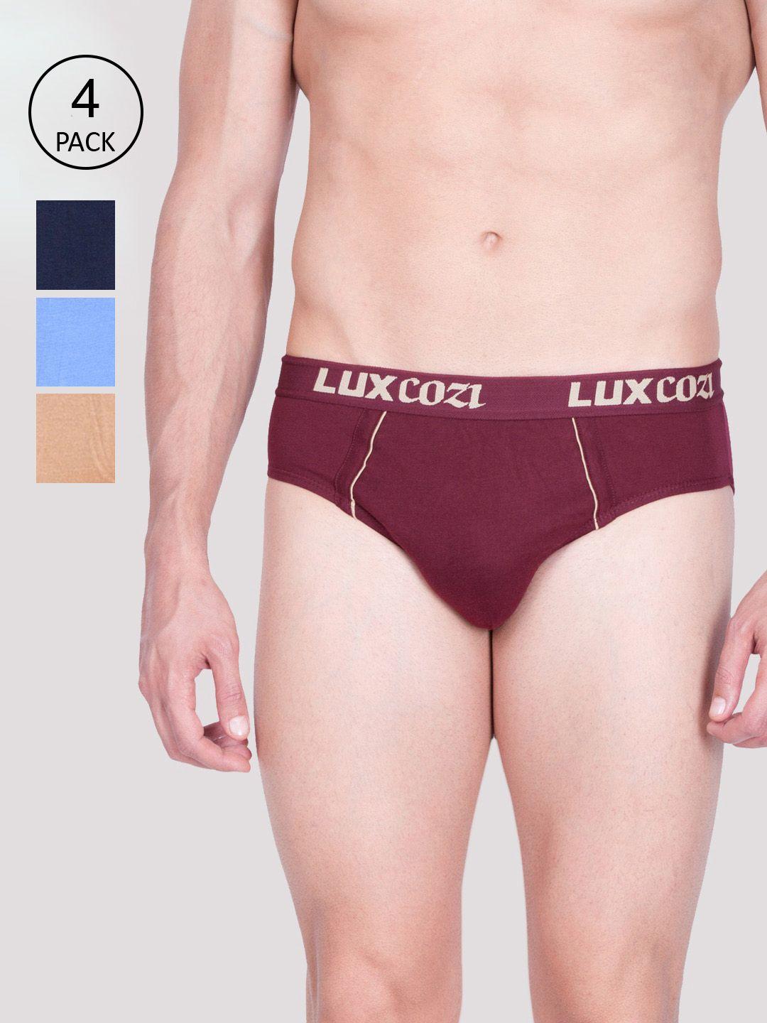 lux cozi men pack of 4 basic briefs cozi_bigshot_brief_ast_4pc