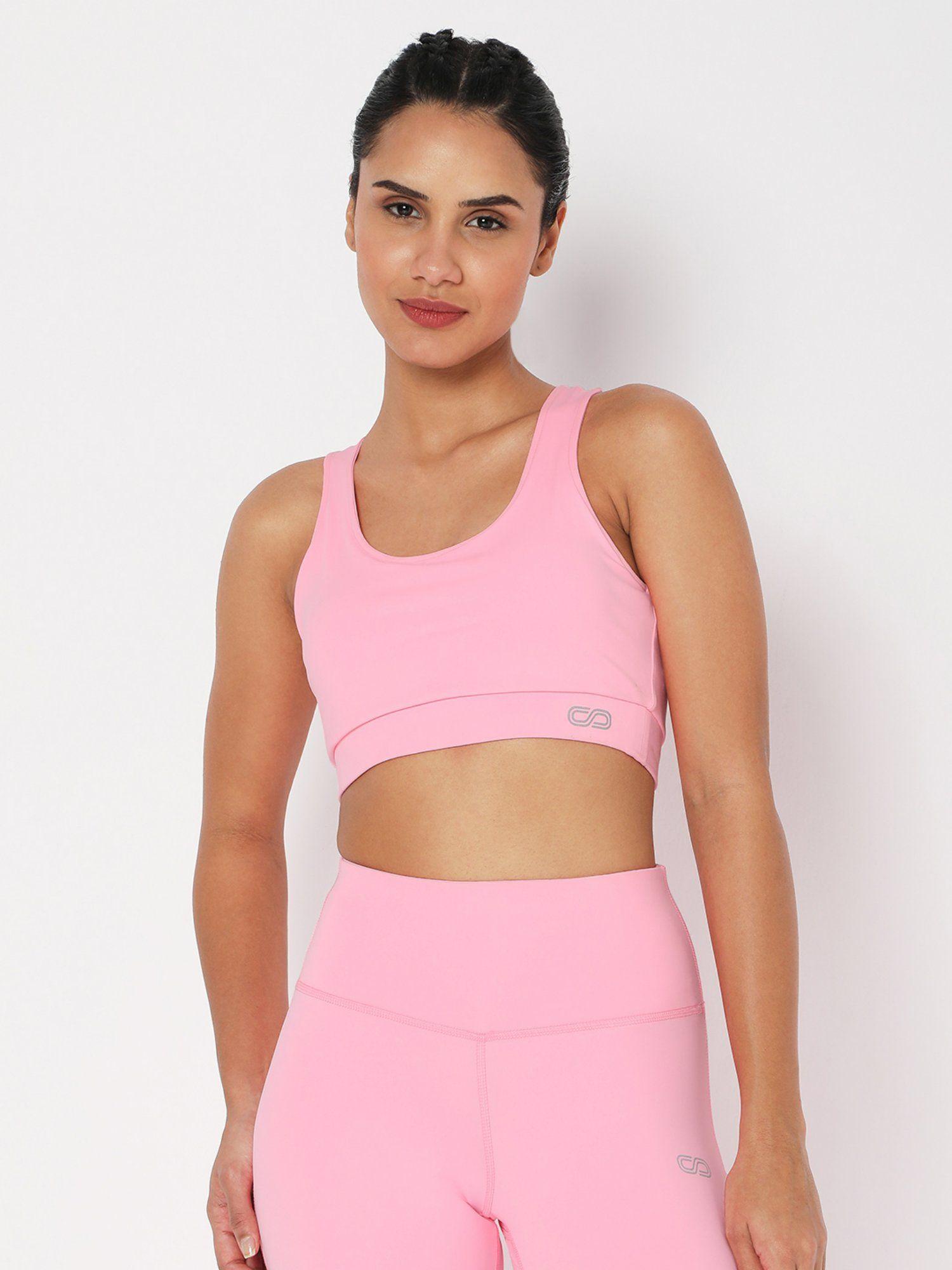 luxe crop top plus in pink