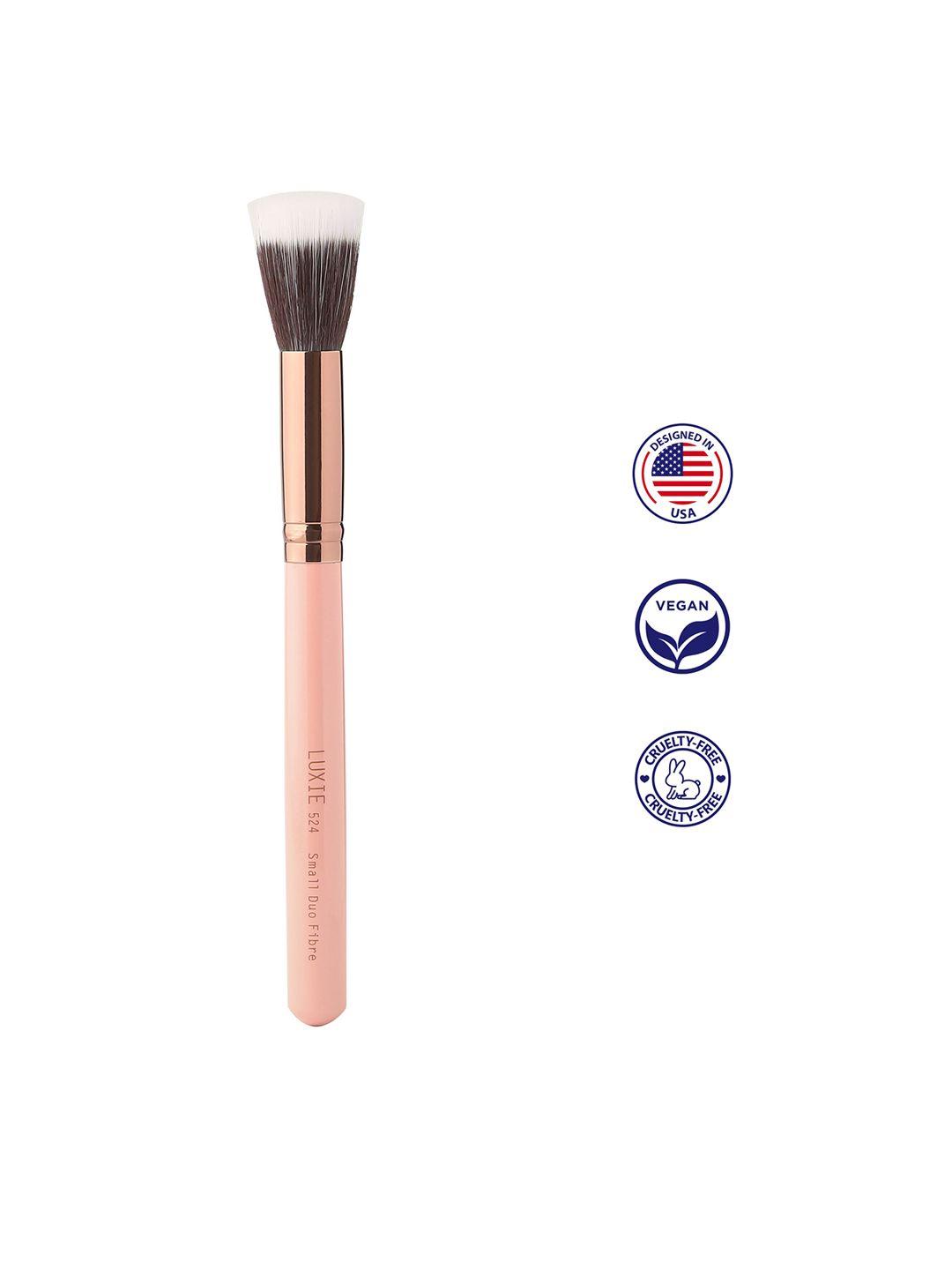 luxie rose gold small duo fibre brush - 524
