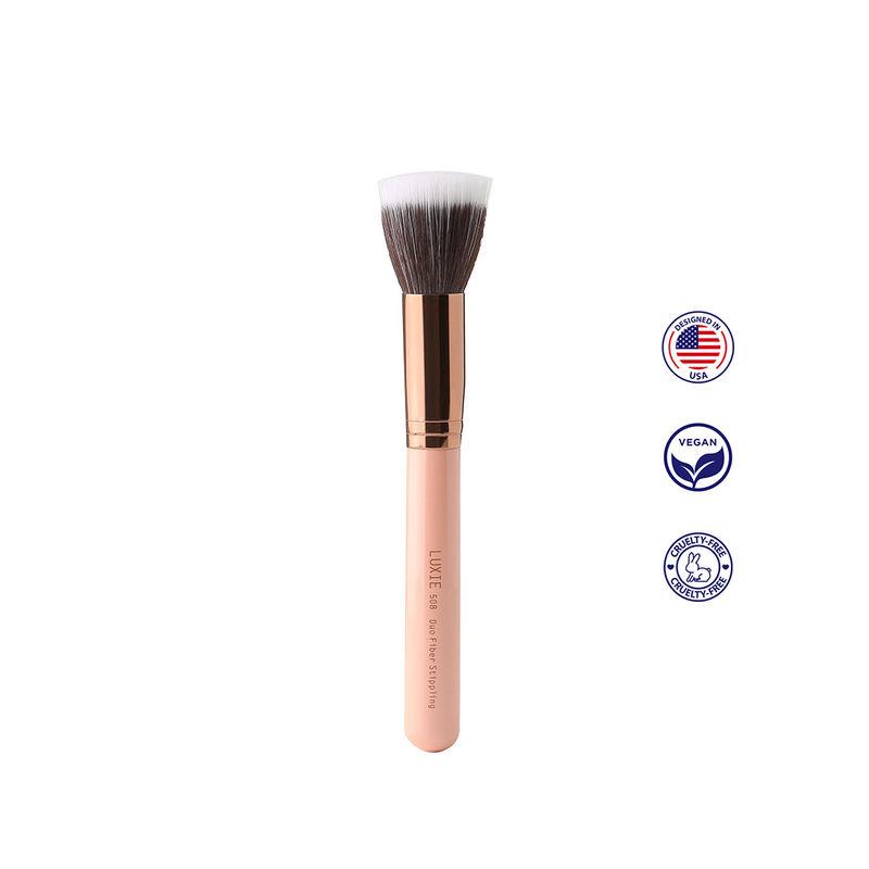 luxie 508 duo fibre stippling rose gold