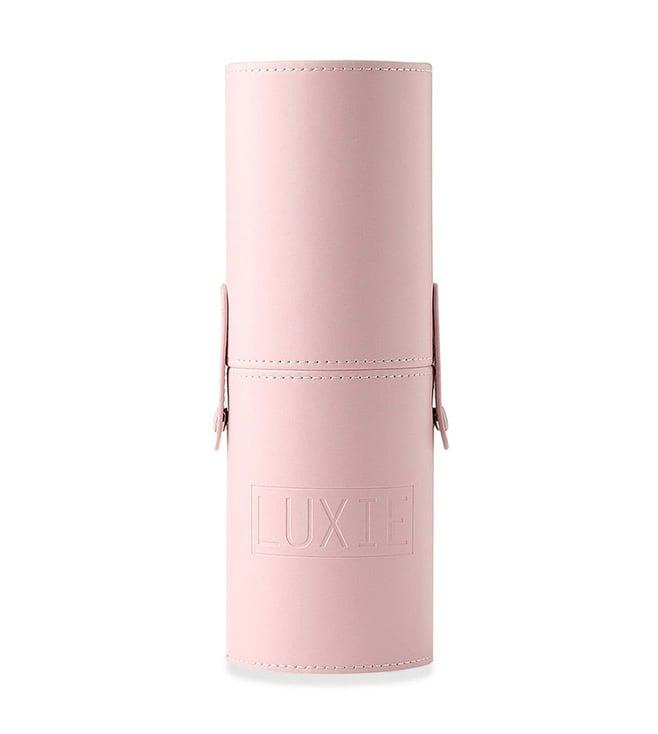 luxie pink brush cup holder pouch