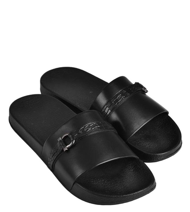 luxoro formello men's elvio slide black sandals