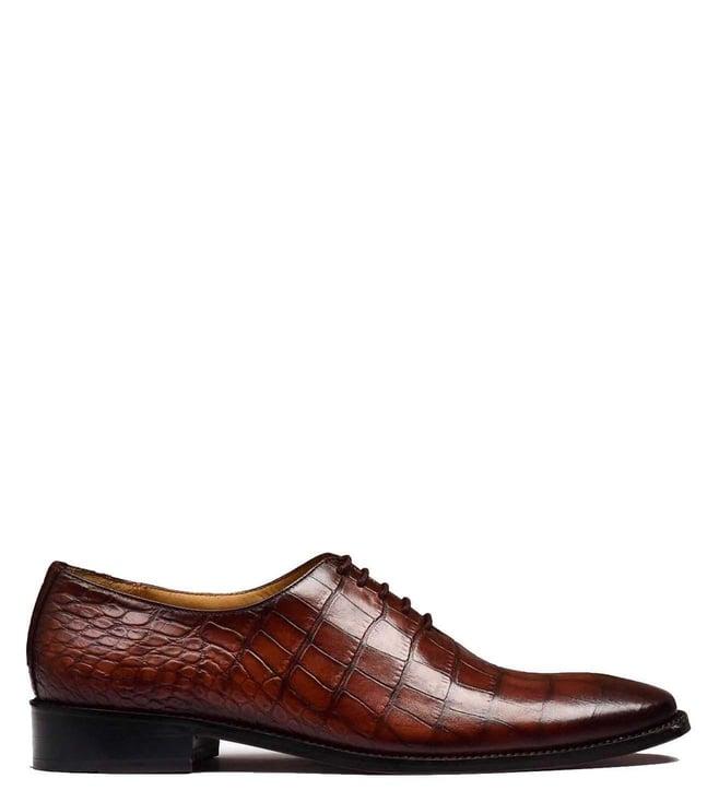 luxoro formello men's heinz guderian brown oxford shoes
