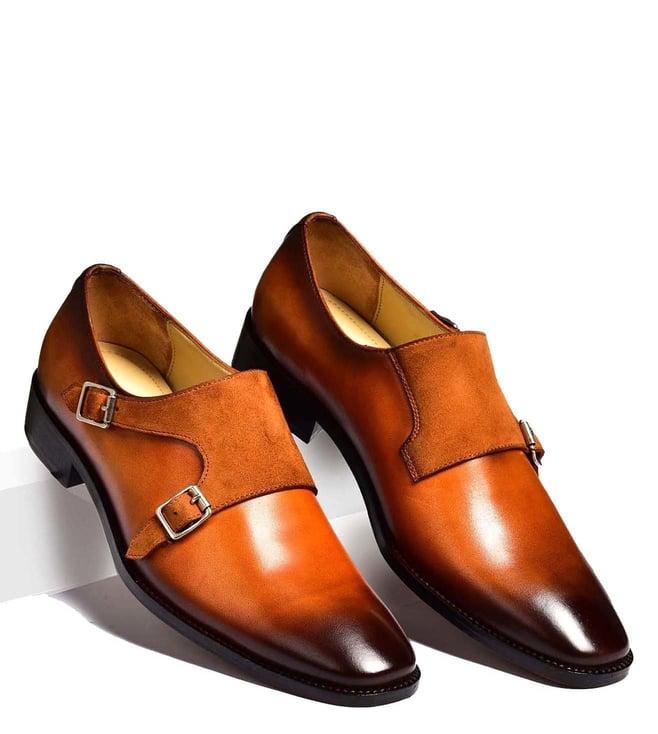 luxoro formello men's john dalton brown monk shoes