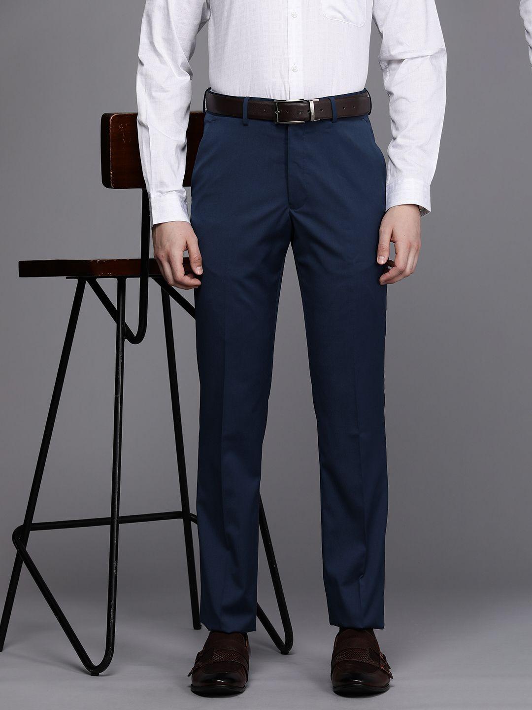 luxure by louis philippe men slim fit trousers