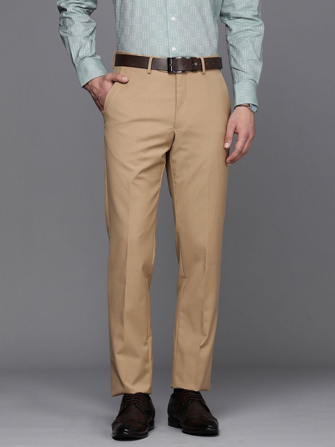 luxure by louis philippe men slim fit trousers