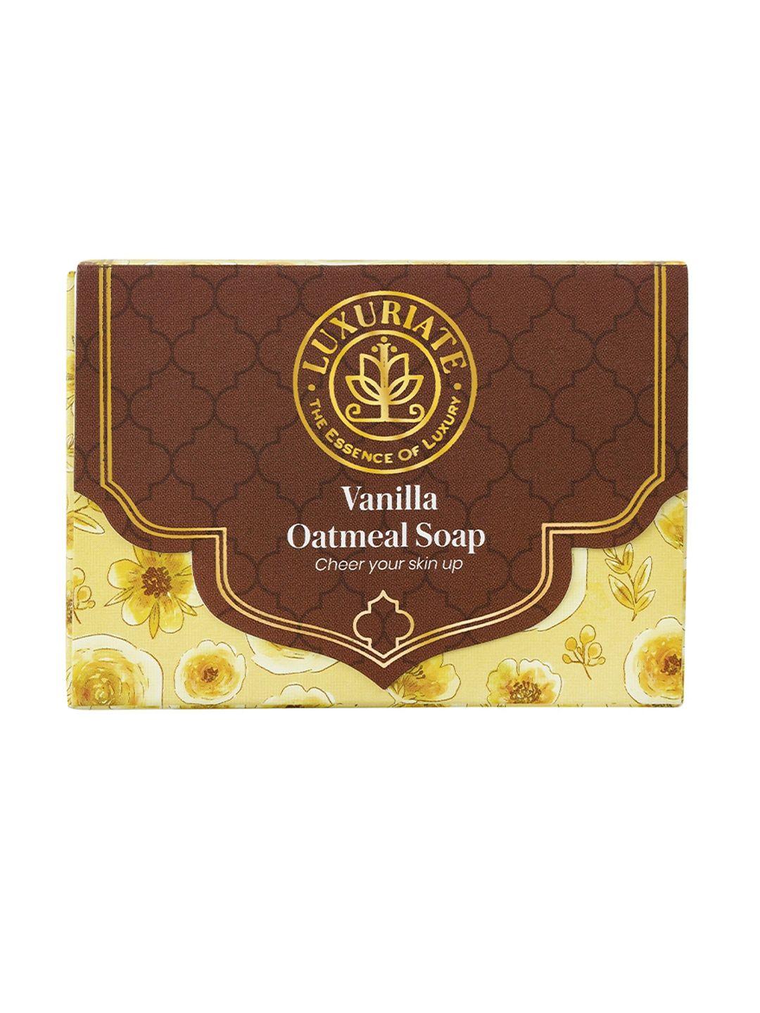 luxuriate brown vanilla oatmeal soap bar