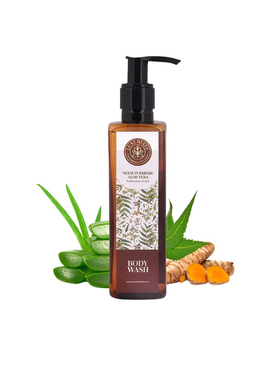 luxuriate neem turmeric aloe vera body wash