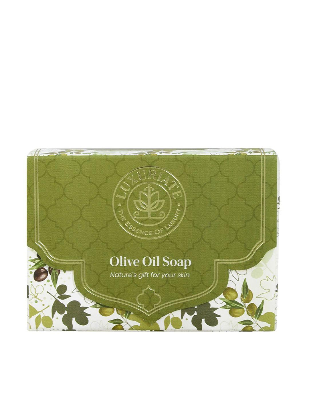luxuriate olive oil soap bar for men and women 125 gm