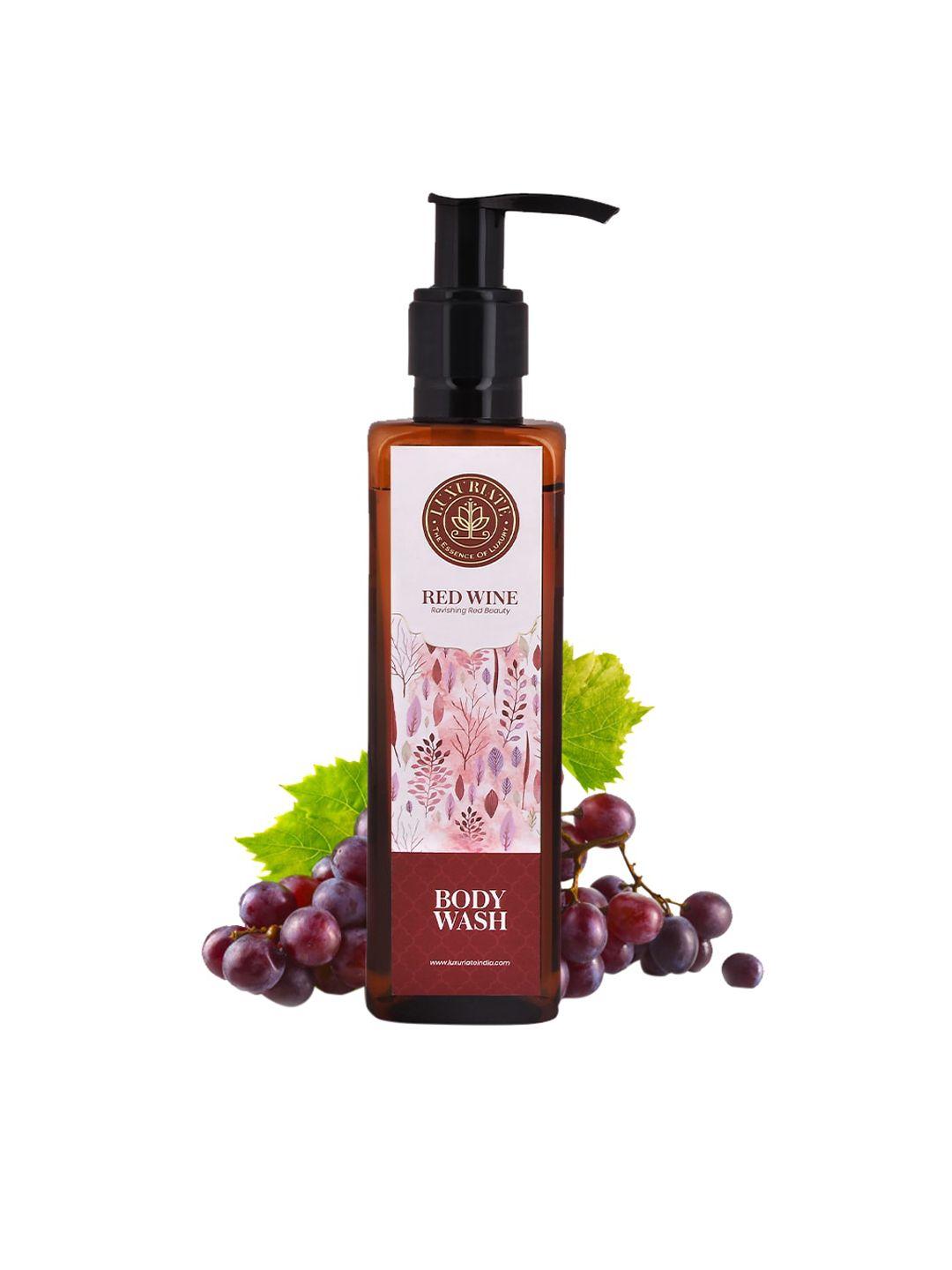 luxuriate unisex ravishing red wine body wash shower liquid, 200 ml