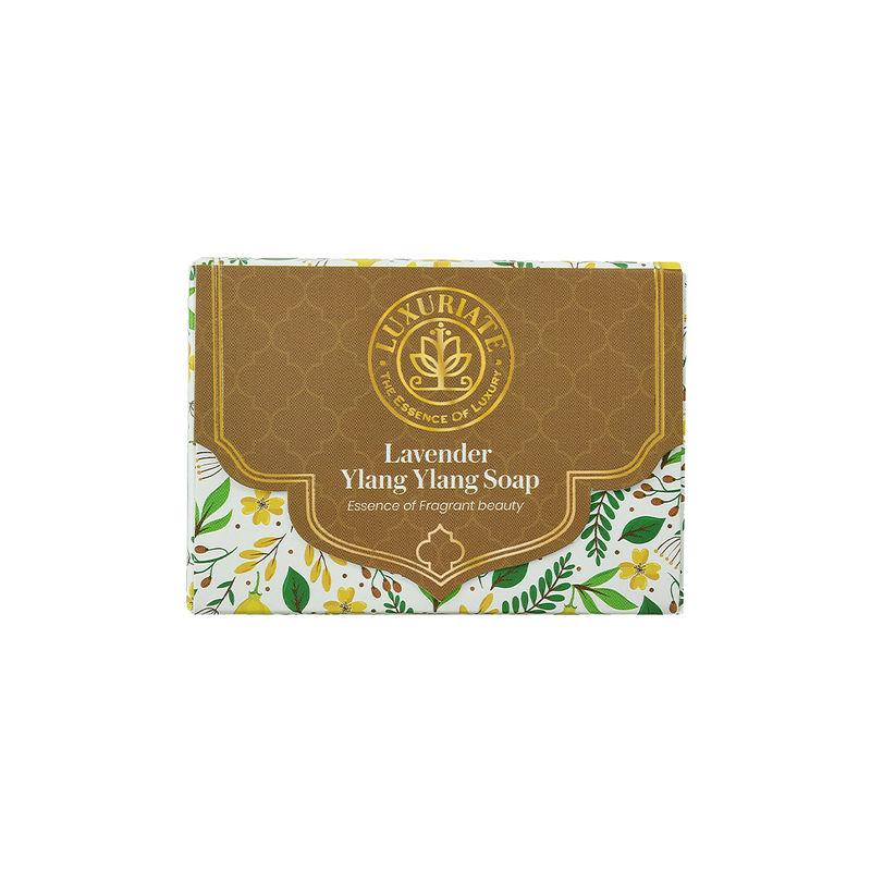 luxuriate lavender ylang ylang essense of fragrant beauty soap bar for men and women