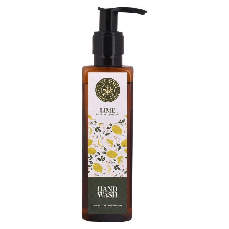 luxuriate lime freshness in hands hand wash