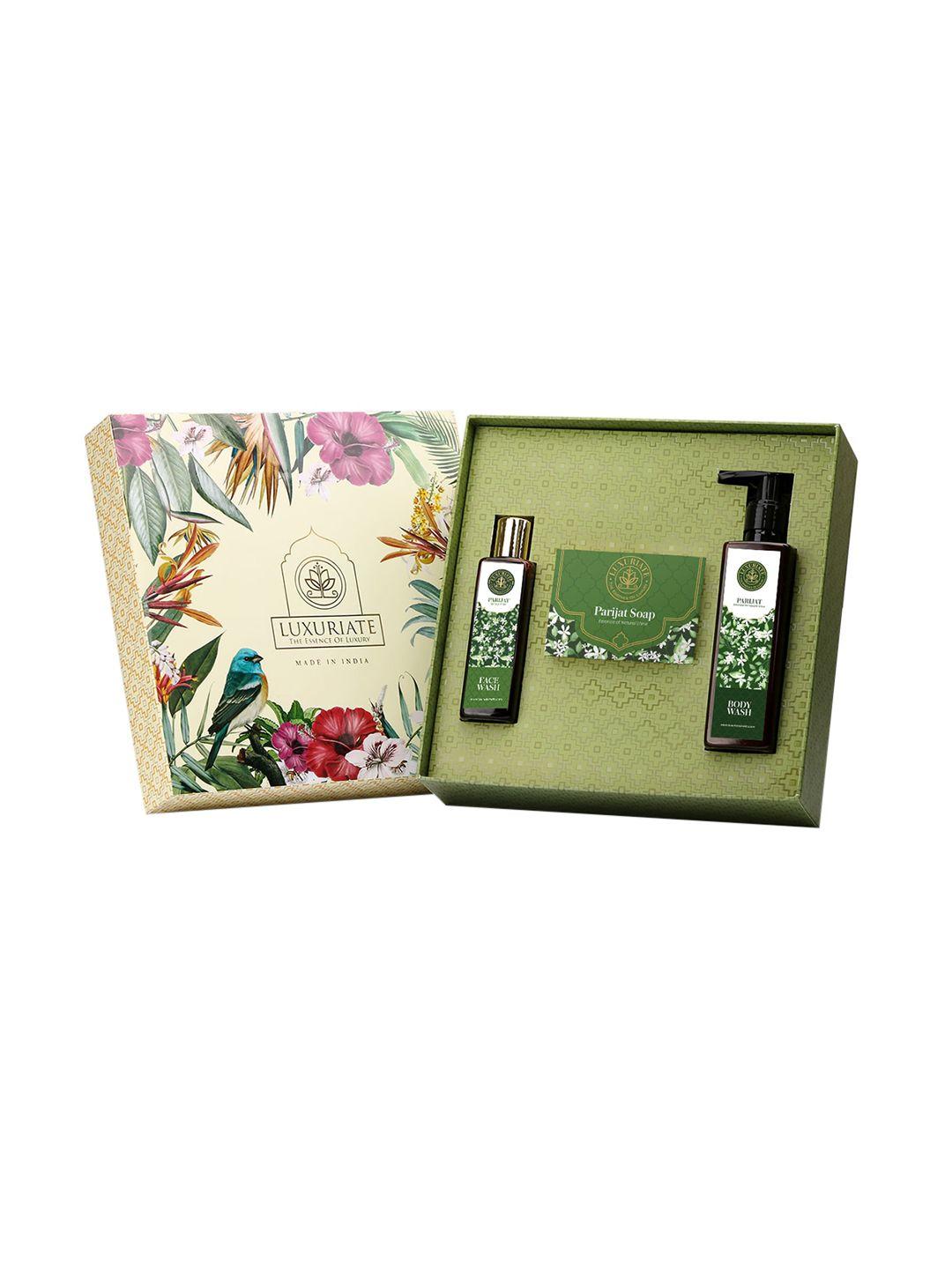 luxuriate parijat glowing skin beauty gift set - 450 gm