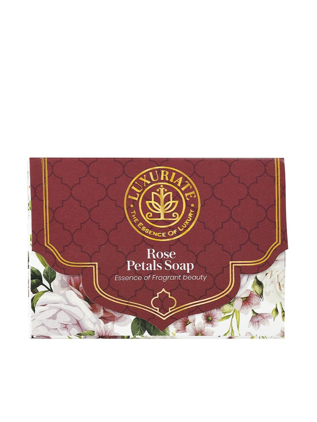 luxuriate rose essence of fragrant beauty soap bar for men and women 125 gm
