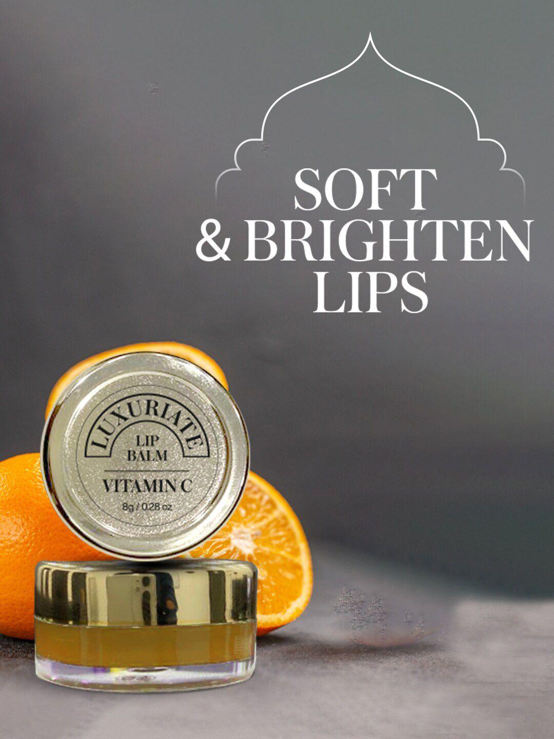 luxuriate vitamin c lip balm with almond oil & jojoba oil - 8g