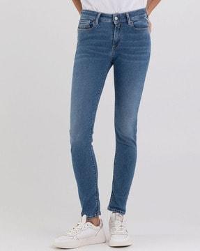 luzien skinny fit hyperflex high rise jeans