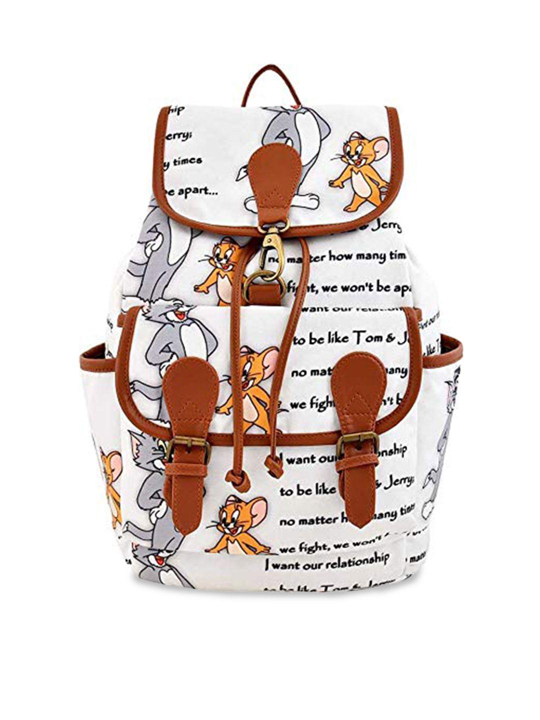 lychee bags tom & jerry printed canvas backpack
