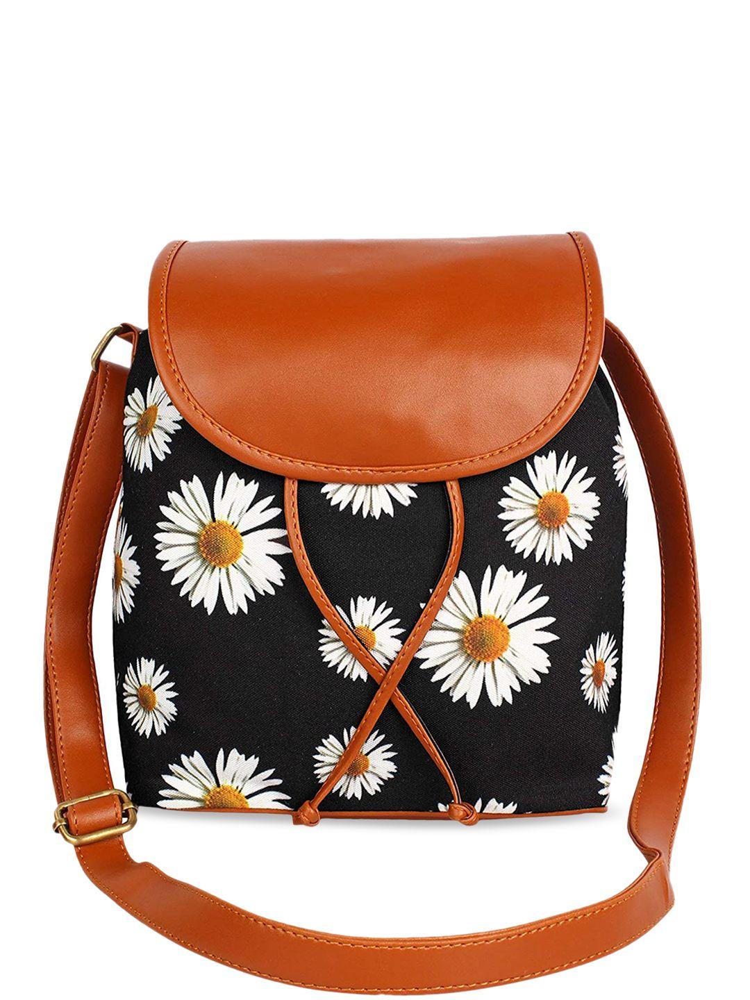 lychee bags floral printed bowling sling bag