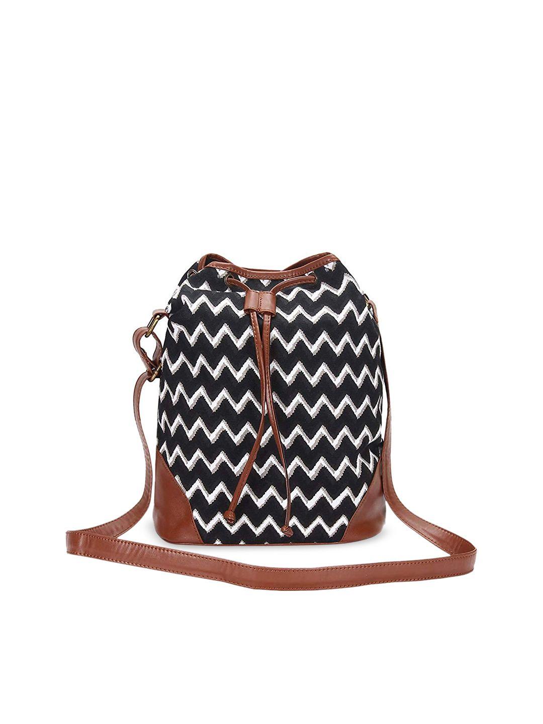 lychee bags women black geometric backpack