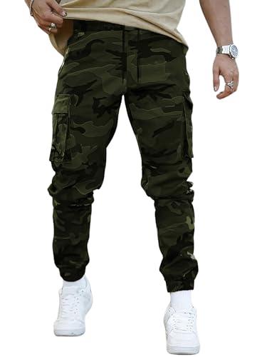 lymio men cargo || men cargo pants || men cargo pants cotton || cargos for men (army) (xl, green)