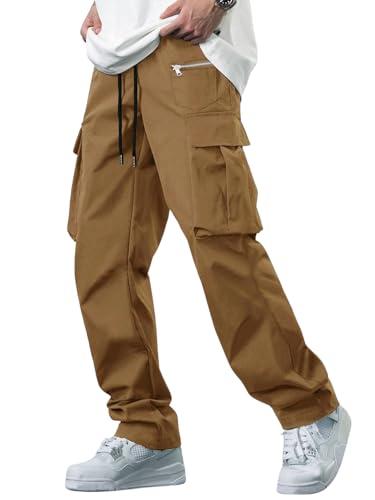 lymio men cargo || men cargo pants || men cargo pants cotton || cargos for men (cargo-05-08) (m, khakhi)