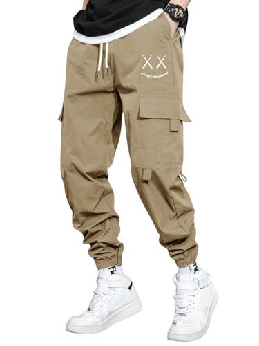 lymio men cargo || men cargo pants || men cargo pants cotton || cargos for men (cargo-13-16) (l, khakhi)