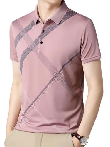 lymio men t-shirt || t-shirt for men || polo t shirt || t-shirt (polo-22-25) (2xl, pink)