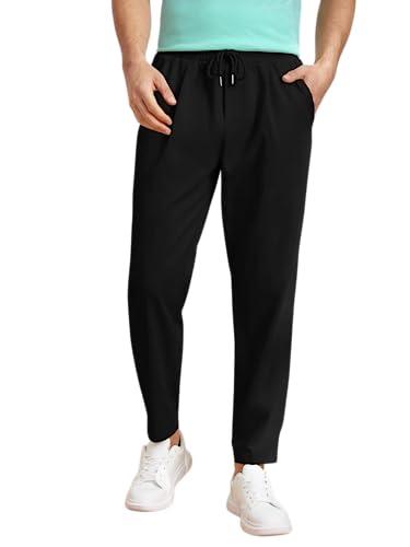 lymio track pant for men || track pants || plain track pant (track-01-03) (2xl, black)